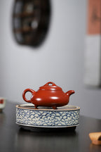 品名：【汉棠石瓢】 泥料 ：鸡血大红袍（泥料非常细，极其润） 容量 ：240cc 作者 ：庄丽老师，其工艺不输工艺师