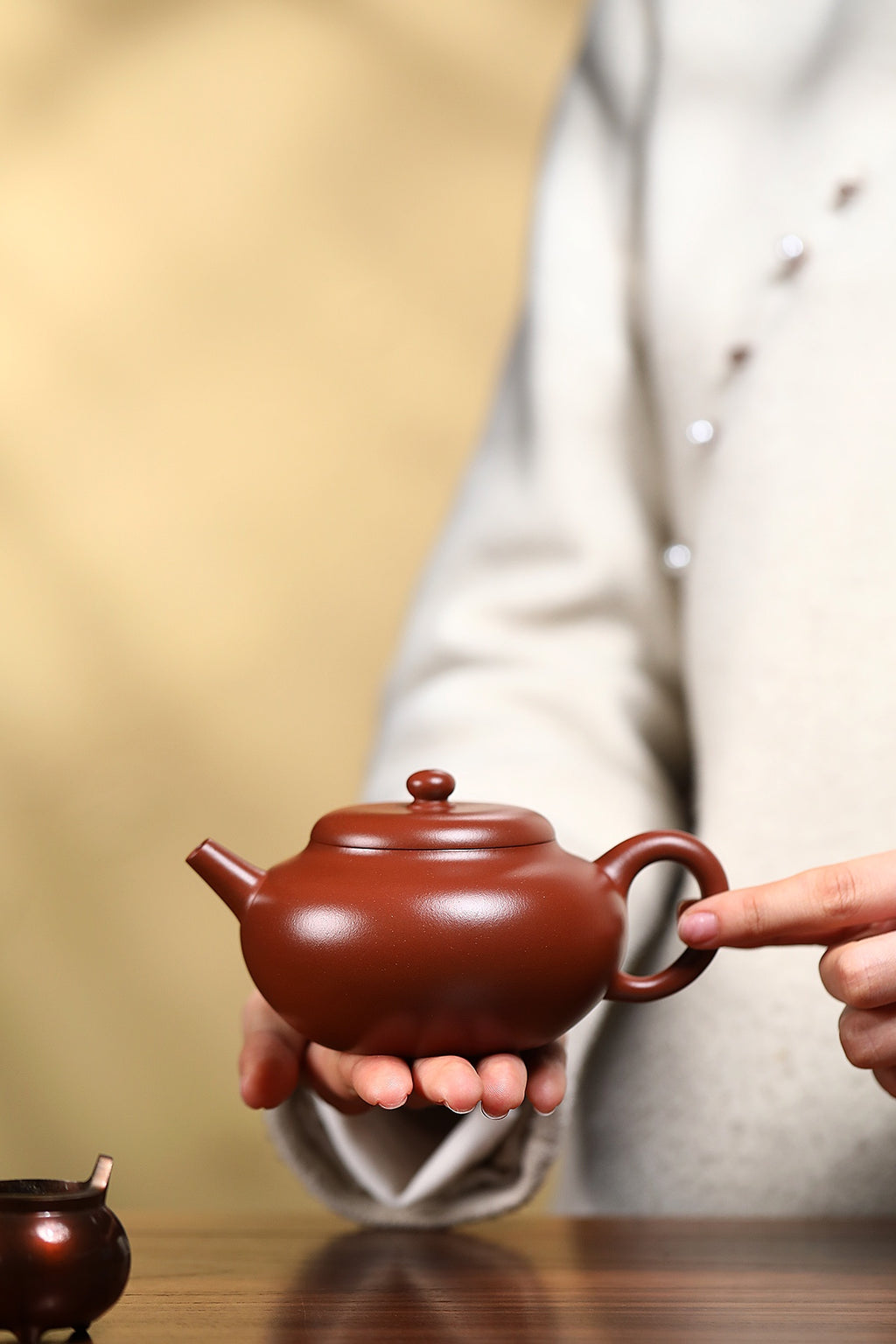 范泽锋夫人·省名人汤宣武原创《德福壶》极具收藏价值·精品重器！ 家藏原矿优质底槽清·260cc