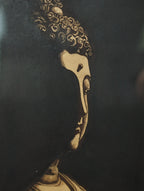 全手工恭刻紫砂陶板《佛祖》高级茶空间摆设，精品佳作！——著名紫砂陶刻名家·马世民·恭刻