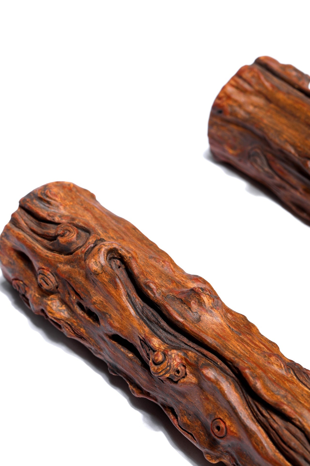 【特色藏品】紫砂高端仿木肌理《镇尺》全手工制——著名紫砂雕塑名家·高建斌·制
