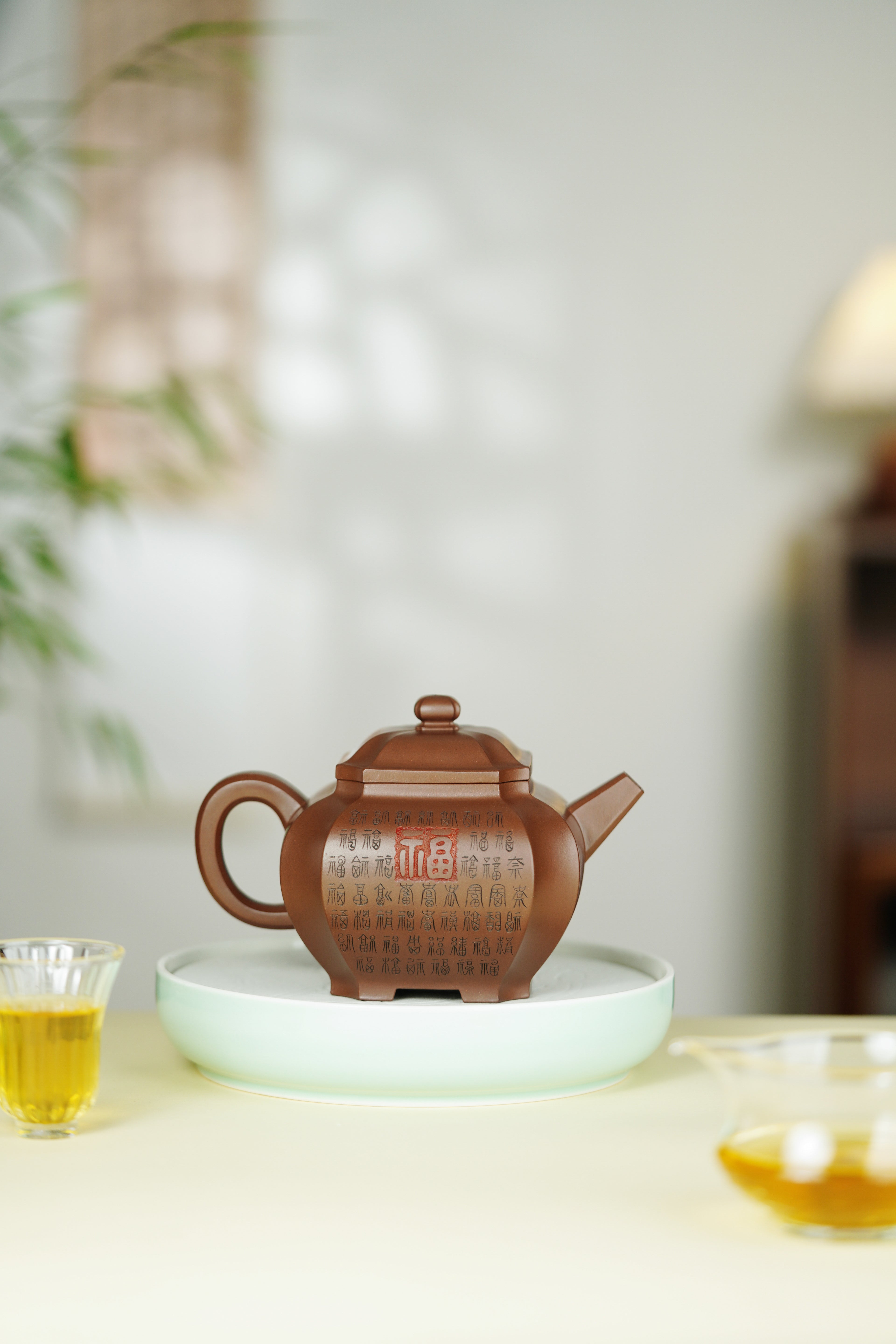 范大生嫡脉｜范秀芳制 范伟群装饰｜双省大师联诀紫砂臻品《八方来福壶》——原矿优质紫泥·580cc