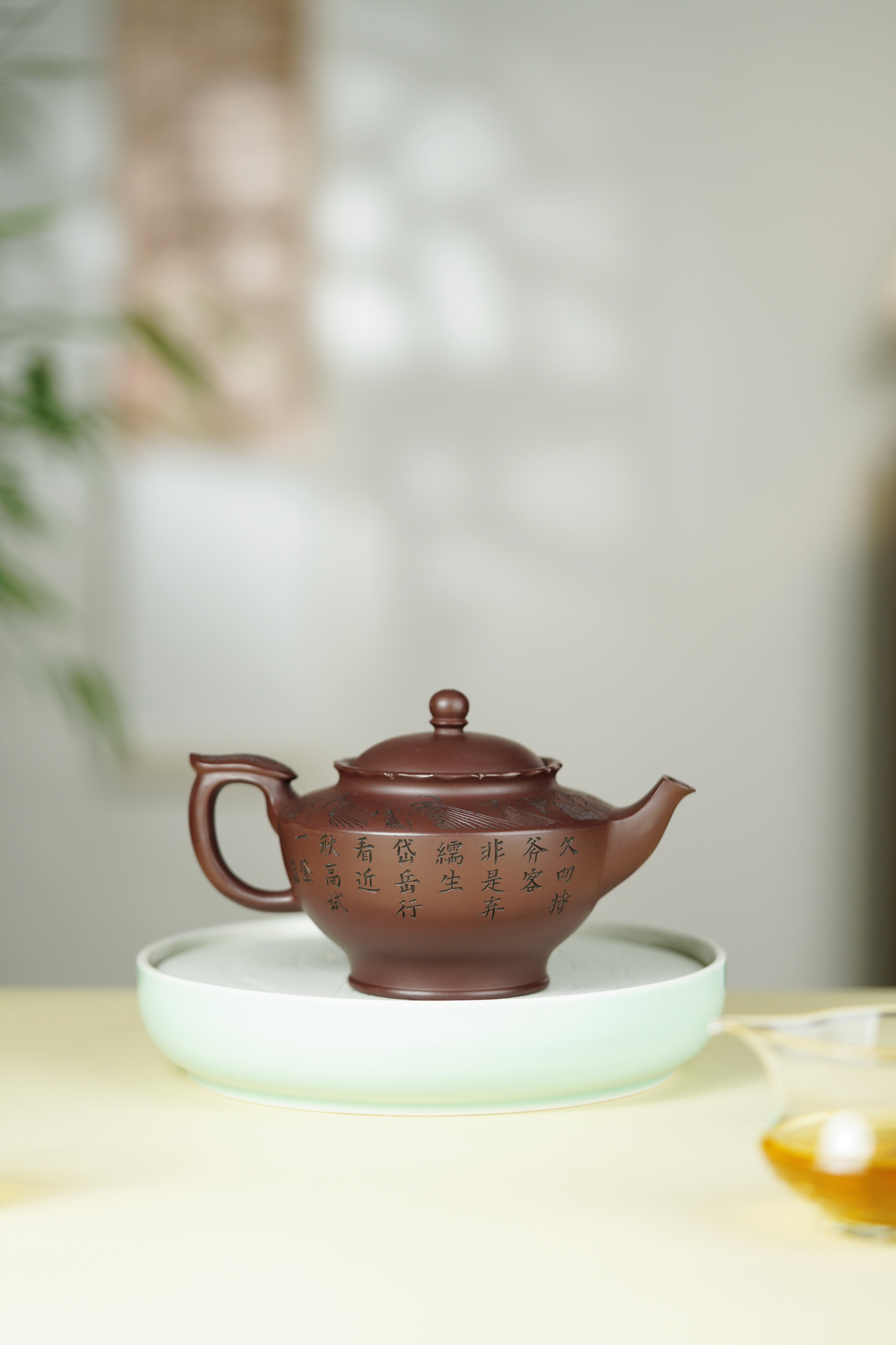 范大生嫡脉｜范秀芳制 范伟群装饰｜双省大师联诀紫砂臻品《碧帆壶》——原矿优质紫泥·380cc