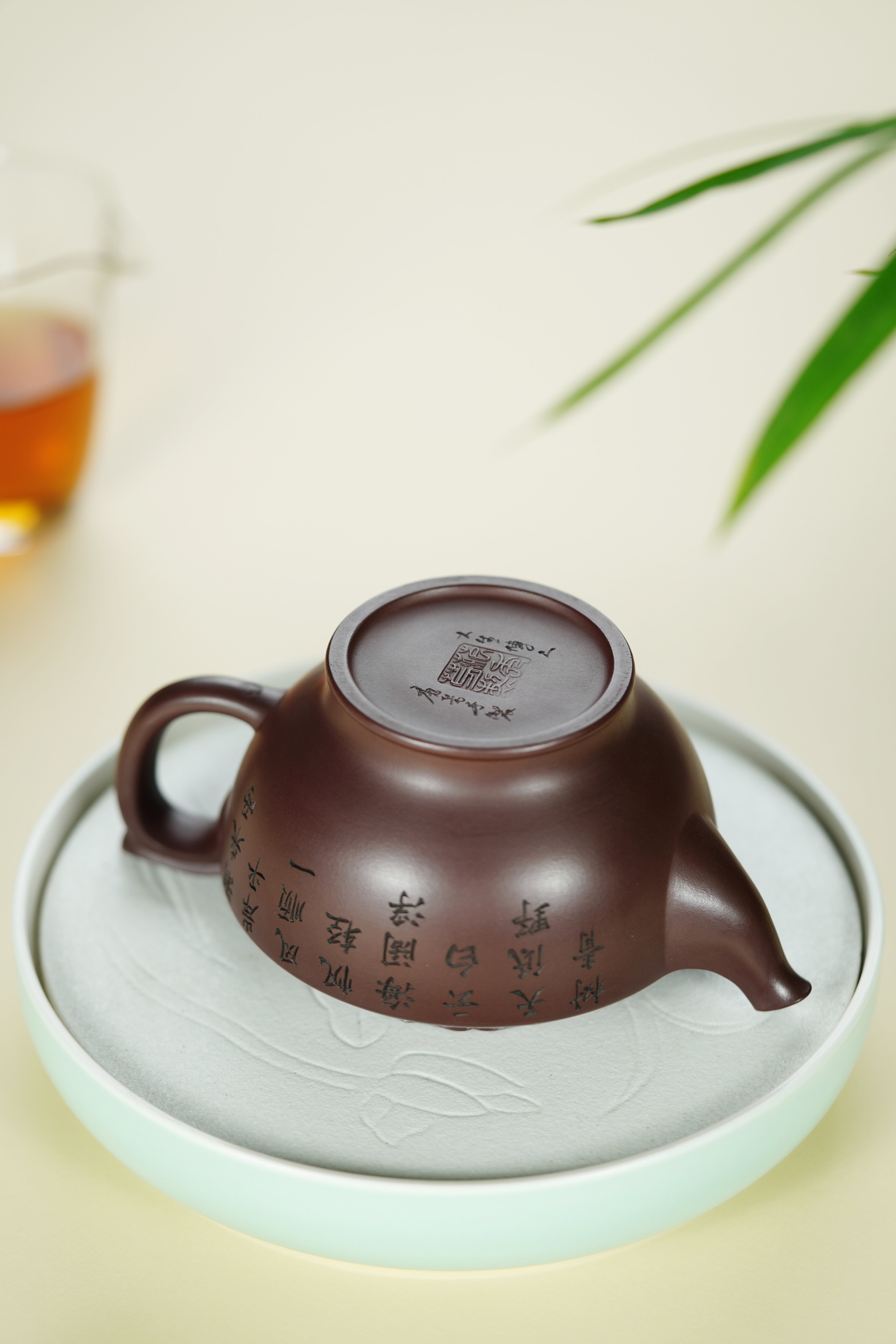 范大生嫡脉｜范秀芳制 范伟群装饰｜双省大师联诀紫砂臻品《碧帆壶》——原矿优质紫泥·380cc