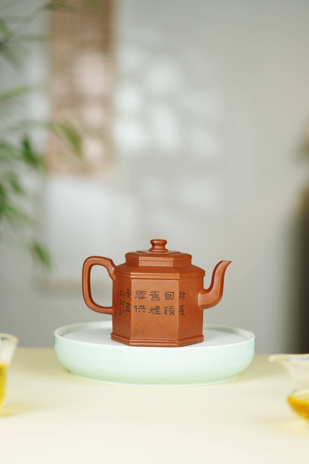 百年传承 紫砂世家｜大生壶第四代嫡传·范秀芳紫砂臻品《高六方宫灯》——原矿优质降坡泥·350cc