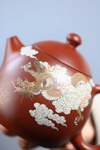 藏界稀缺 紫砂臻品&nbsp; 紫砂四小龙江建翔大师嫡传·杜益君巅峰佳作《龙蛋壶》——原矿优质底槽清老料·600cc