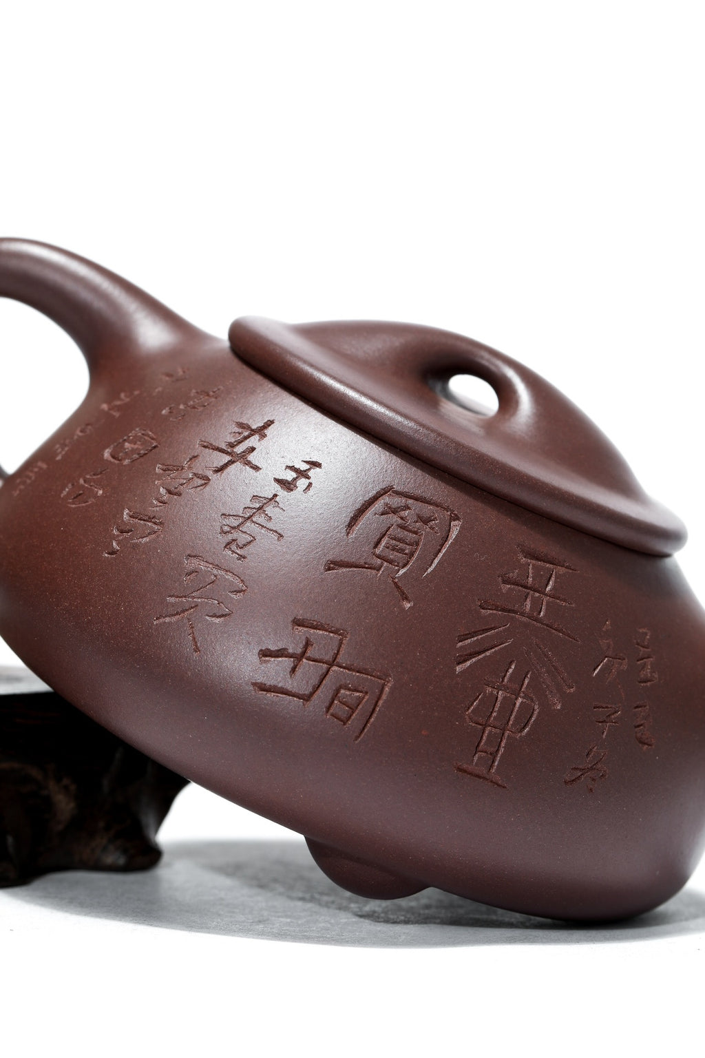 【重器雅藏】紫砂九隽喻小芳大师高徒·正高级工艺美术师·沈更轶全手工制《景舟石瓢》——原矿优质老紫泥·400cc