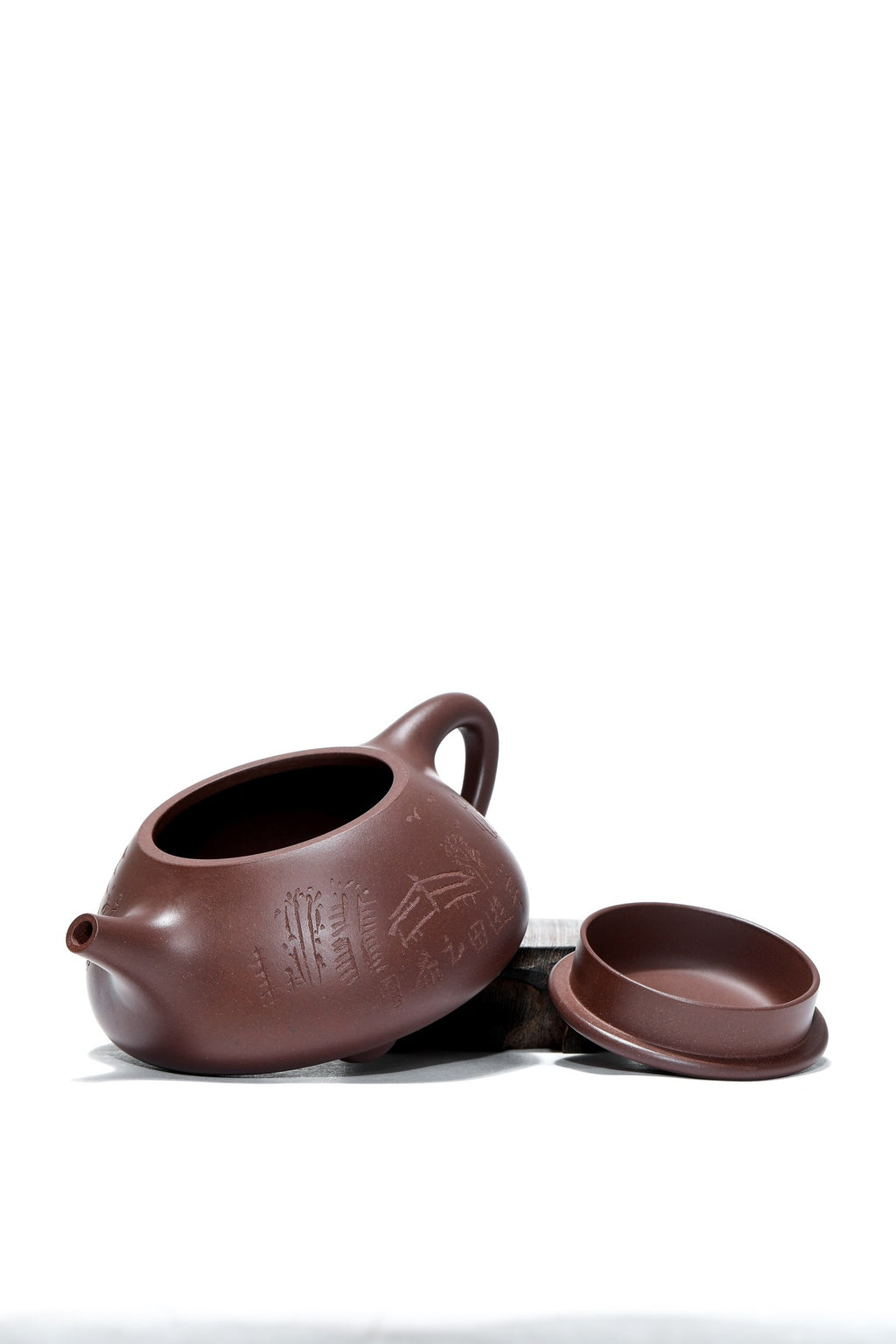 【重器雅藏】紫砂九隽喻小芳大师高徒·正高级工艺美术师·沈更轶全手工制《景舟石瓢》——原矿优质老紫泥·400cc
