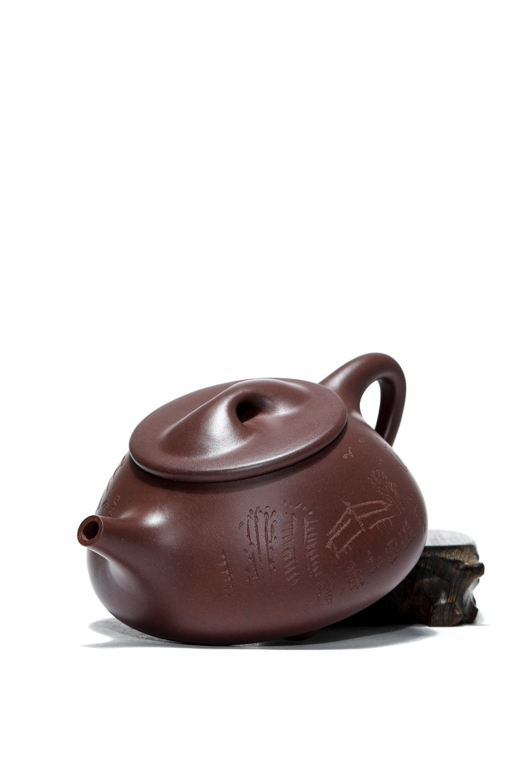 【重器雅藏】紫砂九隽喻小芳大师高徒·正高级工艺美术师·沈更轶全手工制《景舟石瓢》——原矿优质老紫泥·400cc