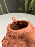 重磅新品·稀世罕见·紫砂臻品｜沈更轶制×彭金格绘 世间唯一巅峰孤品《双蛙鸣荷壶》——原矿优质老段泥·160cc
