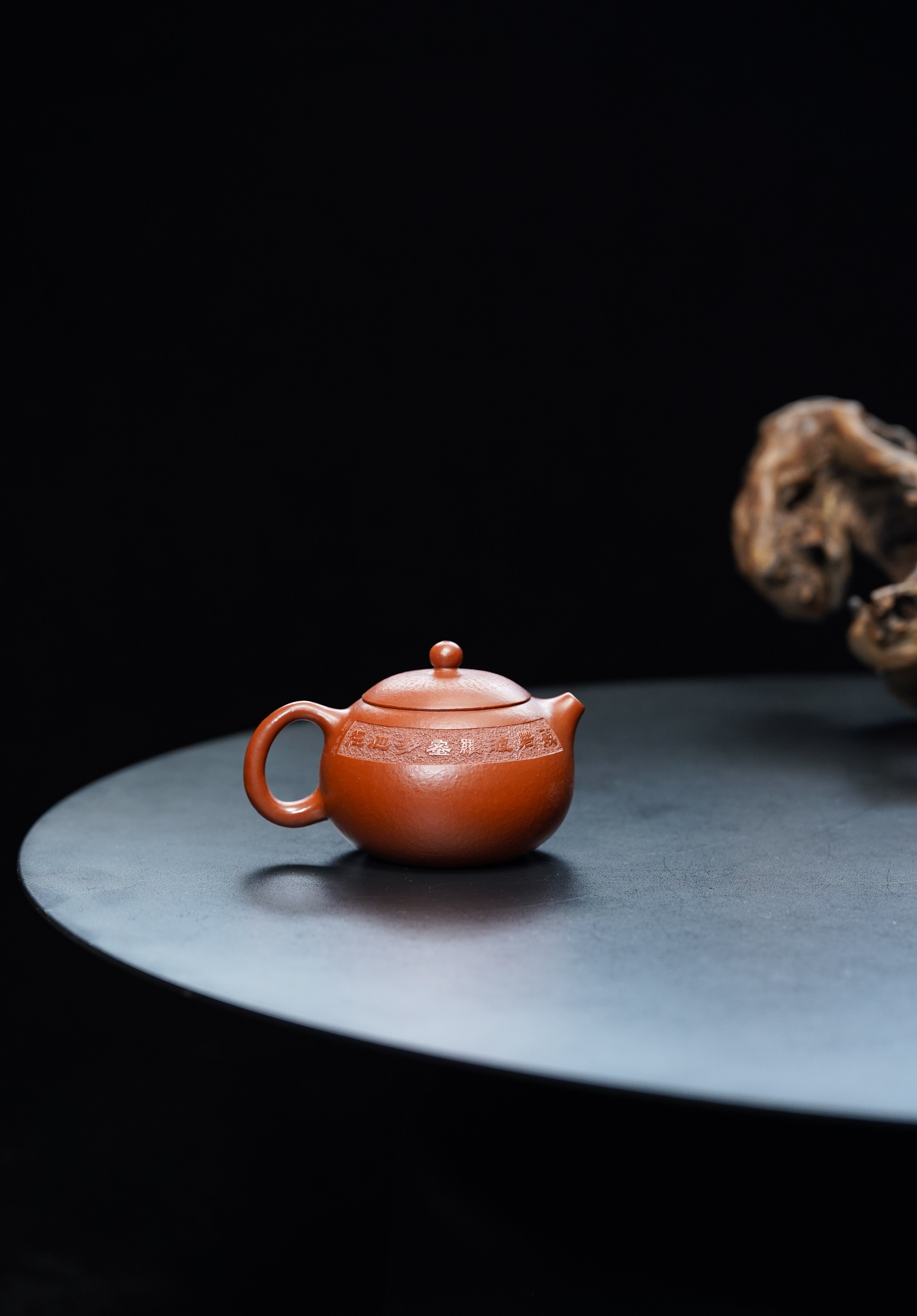 一器藏心经·紫砂纳万福｜郑求标大师｜双心经至尊禅意臻品【西施壶】——原矿优质朱泥·230cc