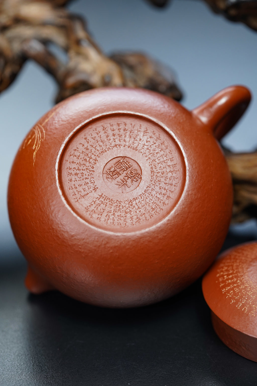 一器藏心经·紫砂纳万福｜郑求标大师｜双心经至尊禅意臻品【西施壶】——原矿优质朱泥·230cc