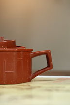 耿浩方器 礼藏双绝｜紫砂界80后方器巨匠巅峰臻品《儒风行简壶》原矿优质赤龙幻彩·180cc