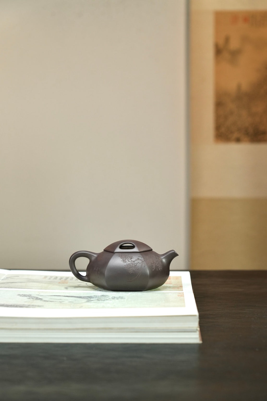 耿浩方器 礼藏双绝｜紫砂界80后方器巨匠巅峰臻品《六方牛盖壶》藏值无量 原矿优质老紫泥·260cc