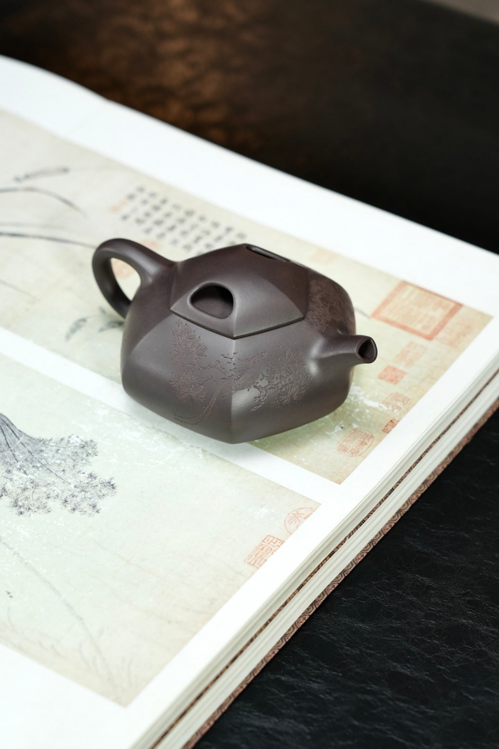 耿浩方器 礼藏双绝｜紫砂界80后方器巨匠巅峰臻品《六方牛盖壶》藏值无量 原矿优质老紫泥·260cc