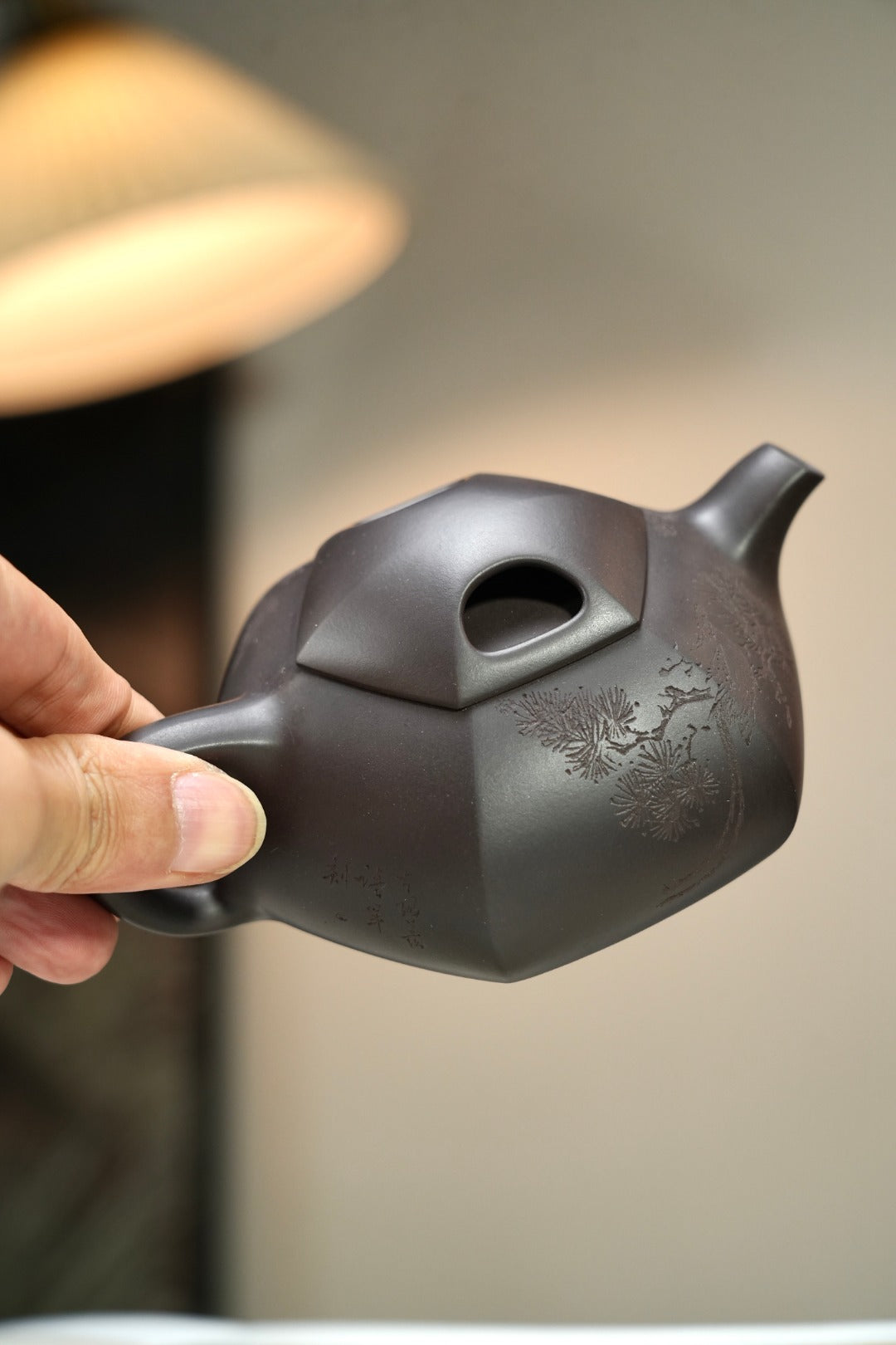 耿浩方器 礼藏双绝｜紫砂界80后方器巨匠巅峰臻品《六方牛盖壶》藏值无量 原矿优质老紫泥·260cc