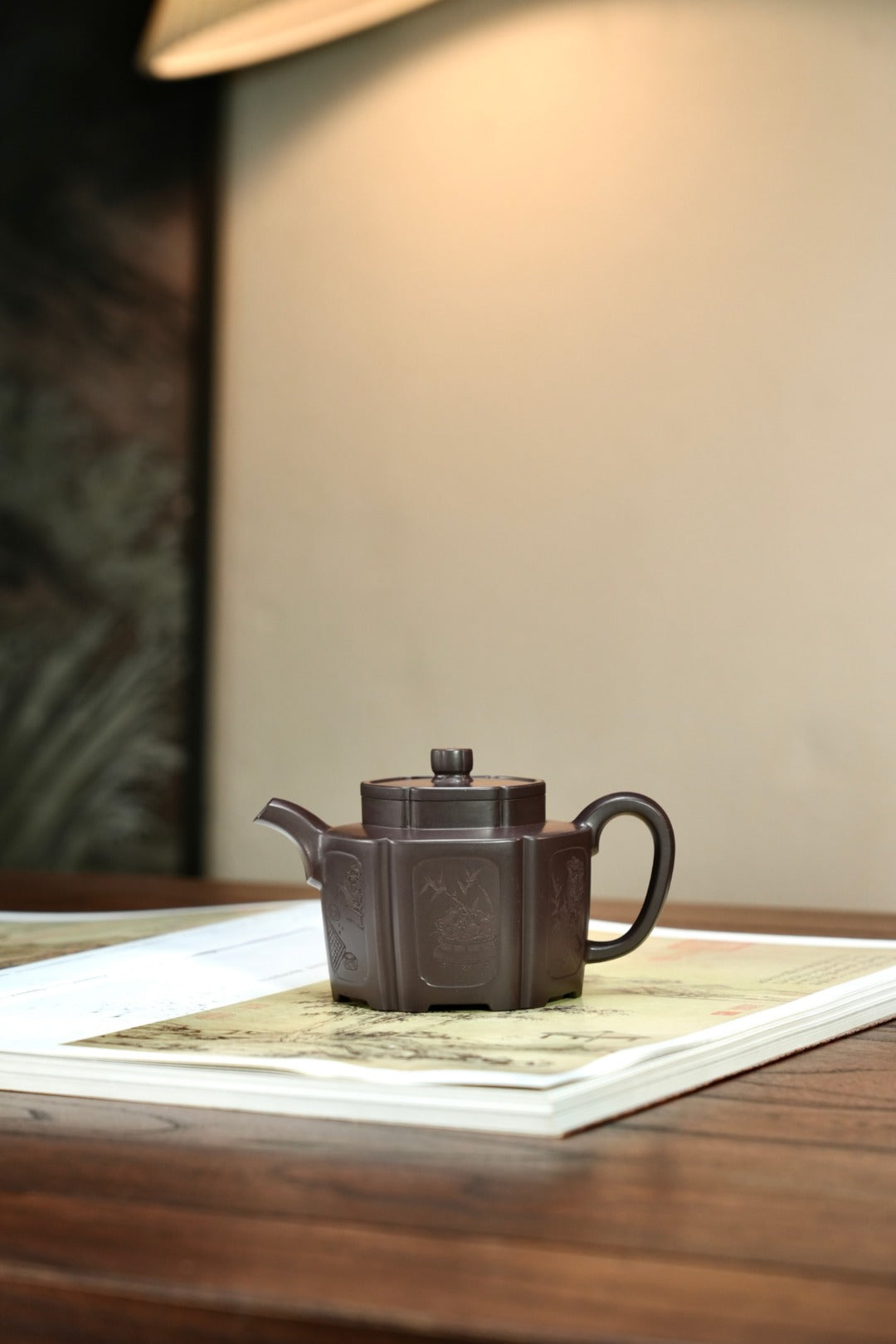 耿浩方器 礼藏双绝｜紫砂界80后方器巨匠巅峰臻品《明清家具窗壶》原矿优质老紫泥·330cc