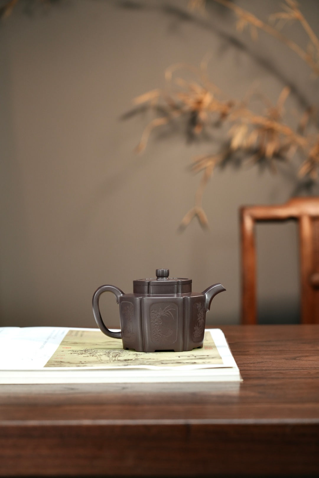 耿浩方器 礼藏双绝｜紫砂界80后方器巨匠巅峰臻品《明清家具窗壶》原矿优质老紫泥·330cc