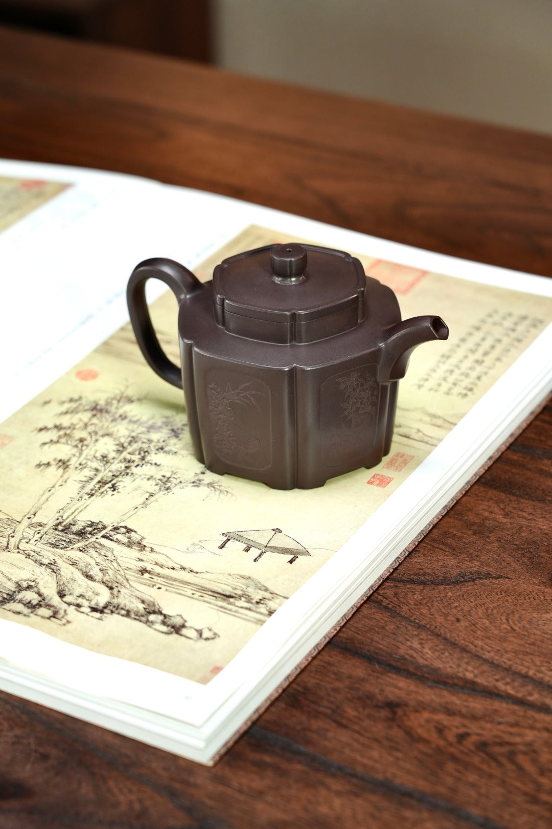 耿浩方器 礼藏双绝｜紫砂界80后方器巨匠巅峰臻品《明清家具窗壶》原矿优质老紫泥·330cc