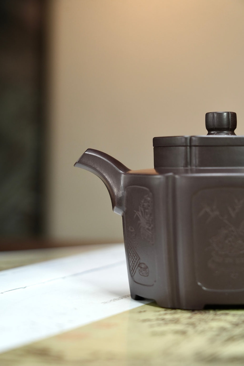 耿浩方器 礼藏双绝｜紫砂界80后方器巨匠巅峰臻品《明清家具窗壶》原矿优质老紫泥·330cc