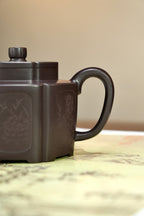 耿浩方器 礼藏双绝｜紫砂界80后方器巨匠巅峰臻品《明清家具窗壶》原矿优质老紫泥·330cc