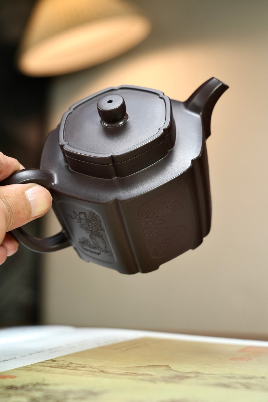 耿浩方器 礼藏双绝｜紫砂界80后方器巨匠巅峰臻品《明清家具窗壶》原矿优质老紫泥·330cc