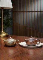 范泽锋高徒·邱爽紫砂潜力重器《流云西施壶》是您礼藏皆宜的高端艺术品👍  ——原矿优质蟹壳青段·200cc
