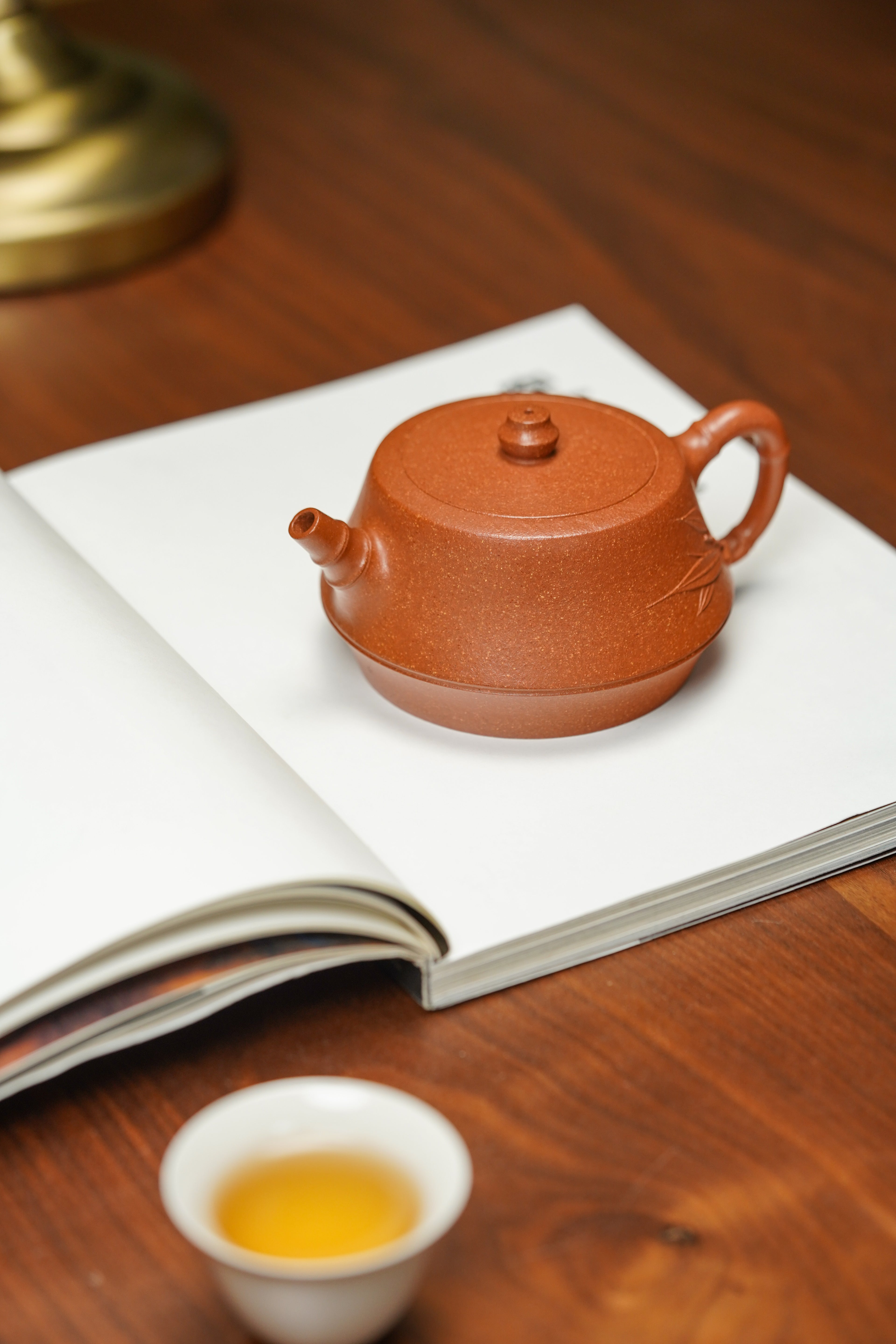 范泽锋高徒·邱爽紫砂潜力重器《柱础壶》是您礼藏皆宜的高端艺术品👍  ——原矿优质金降坡·270cc