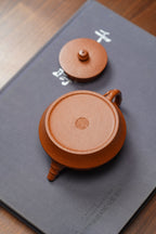 范泽锋高徒·邱爽紫砂潜力重器《柱础壶》是您礼藏皆宜的高端艺术品👍  ——原矿优质金降坡·270cc