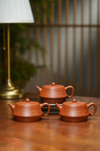 范泽锋高徒·邱爽紫砂潜力重器《柱础壶》是您礼藏皆宜的高端艺术品👍  ——原矿优质金降坡·270cc
