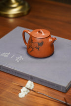 范泽锋高徒·邱爽紫砂潜力重器《竹节高石瓢》是您礼藏皆宜的高端艺术品👍  ——原矿优质金降坡·230cc