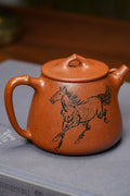 范泽锋高徒·邱爽紫砂潜力重器《竹节高石瓢》是您礼藏皆宜的高端艺术品👍  ——原矿优质金降坡·230cc