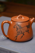 范泽锋高徒·邱爽紫砂潜力重器《竹节高石瓢》是您礼藏皆宜的高端艺术品👍  ——原矿优质金降坡·230cc