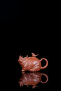 紫砂犀牛🦏壶《卧犀听羽》 ——原矿降坡泥·150cc ——实力派陶艺家·焦勇