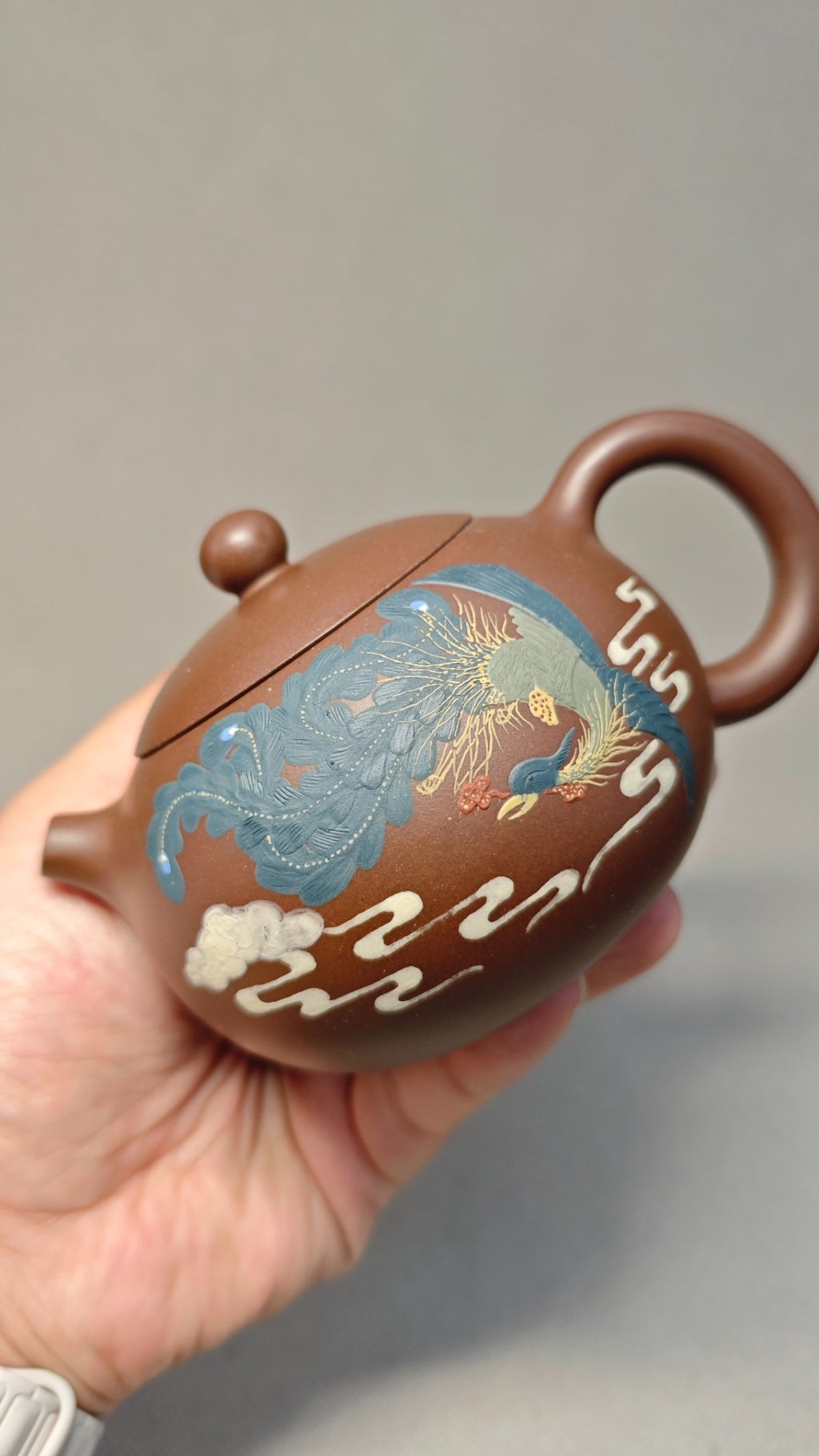 【西施】 泥料：原矿紫泥 容量：350cc    孔数：9孔