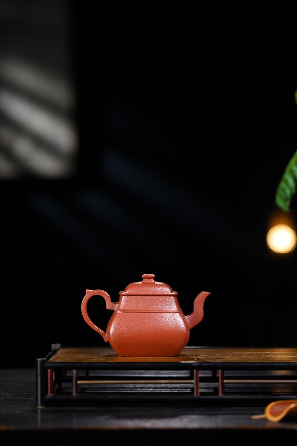 全手工【束带套组】 组合：一壶+一杯+一碟 泥料：原矿朱泥 容量：260cc
