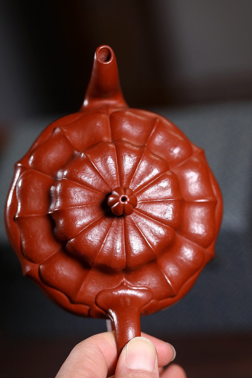 【传世重器】袁小强大师高徒·刘海燕全手工筋纹器孤品《锦绣壶》潜力无限｜礼藏双绝👍  ——原矿优质大红袍·330cc