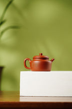 紫砂堆塑·高端臻品 | 彭金格大师孤品重器【德钟壶】——原矿优质老朱泥·75cc ——紫砂立体浮雕大师·彭金格(金一) 亲工