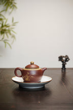 宗师泰斗·邱玉林最具代表艺术巨作《禅缘壶》极具收藏传世与馈赠价值·双顶尖重器【藏品规格】原矿优质底槽清｜450cc