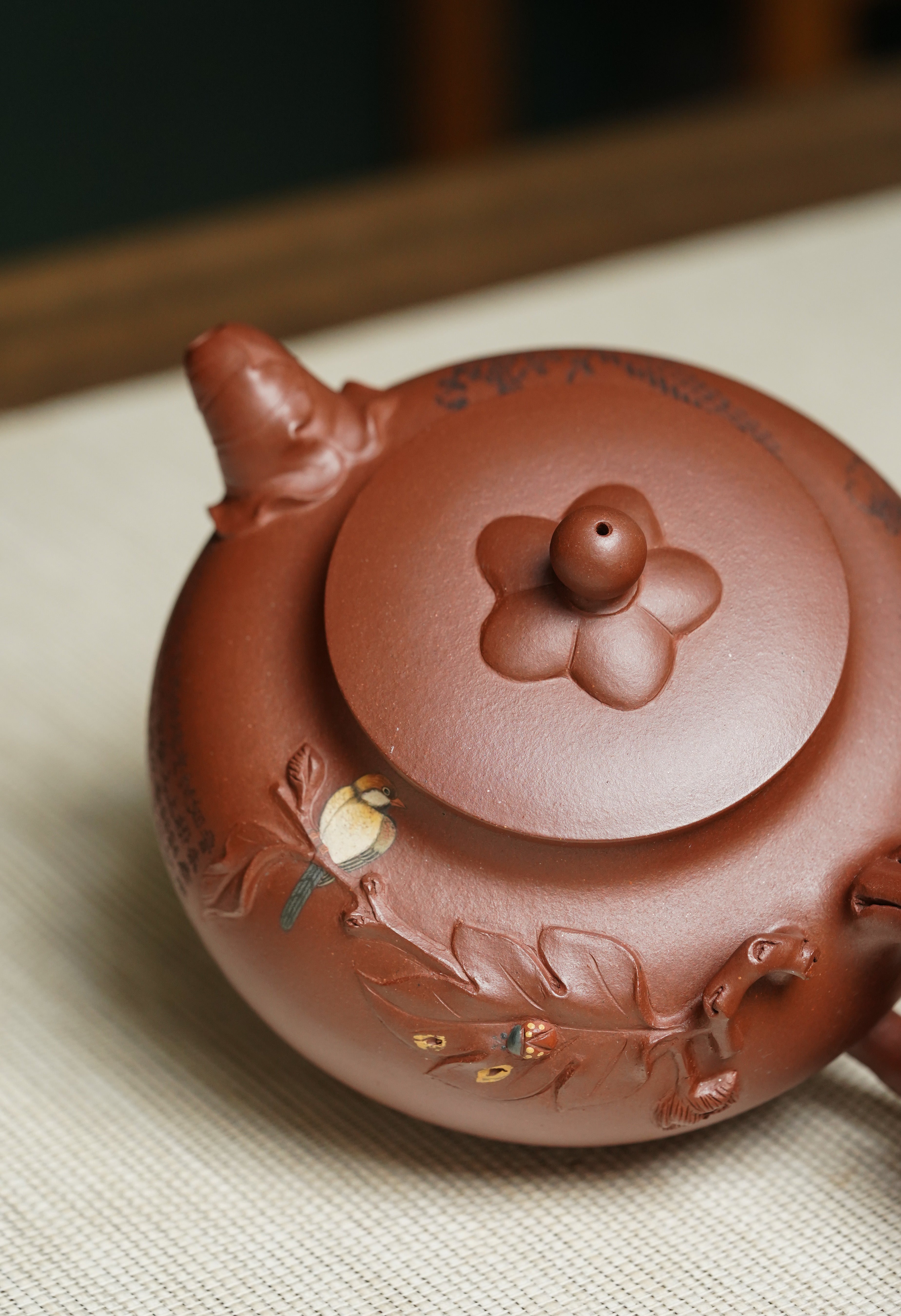 昌鸿紫砂 礼藏至尊｜双国大师李昌鸿臻品《喜鹊登枝套组》收藏送礼皆宜重器 原矿优质清水泥·520cc