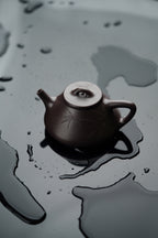稀世典藏·紫砂孤品｜沈更轶制·邱玉林饰字【子冶石瓢】竹，紫砂巅峰巨作·礼藏双宜·传世重器原矿优质天青泥·160cc