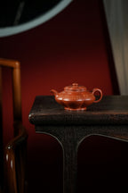 范大生嫡脉·江苏省大师范秀芳·紫砂臻品《筋纹合梅壶》传世收藏·礼赠双绝重器！  ——原矿优质朱泥·240cc