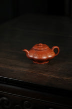范大生嫡脉·江苏省大师范秀芳·紫砂臻品《筋纹合梅壶》传世收藏·礼赠双绝重器！  ——原矿优质朱泥·240cc