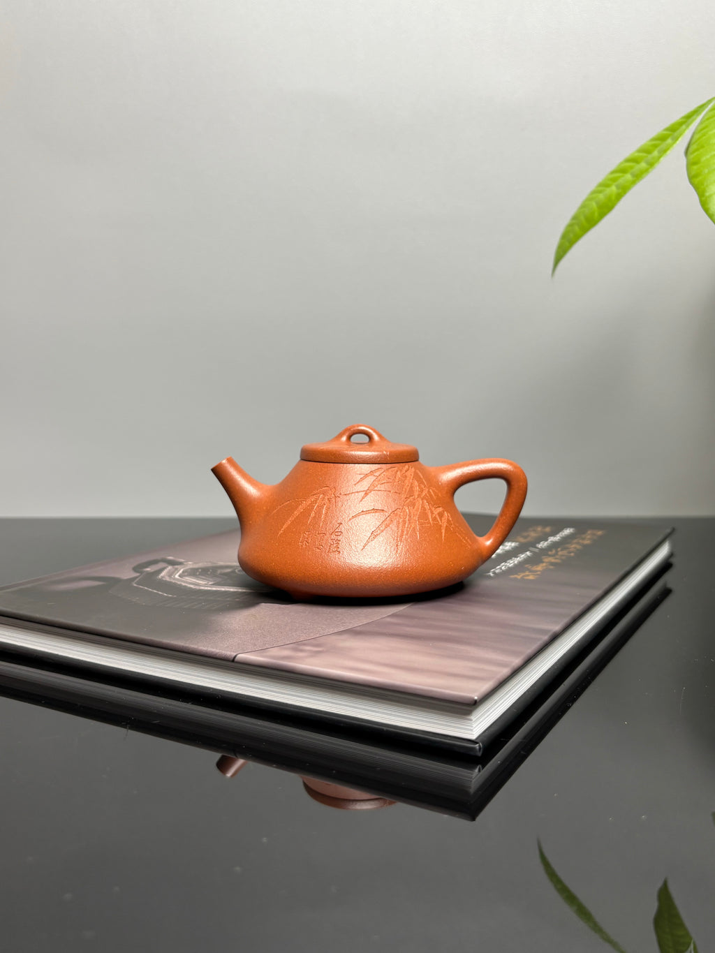 中国紫砂界当代梅王·朱炳浩(石陶）本工巅峰臻品《子冶石瓢》｜稀世臻藏·礼藏天花板重器——原矿优质金降坡·180cc