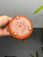 中国紫砂界当代梅王·朱炳浩(石陶）本工巅峰臻品《子冶石瓢》｜稀世臻藏·礼藏天花板重器——原矿优质金降坡·180cc