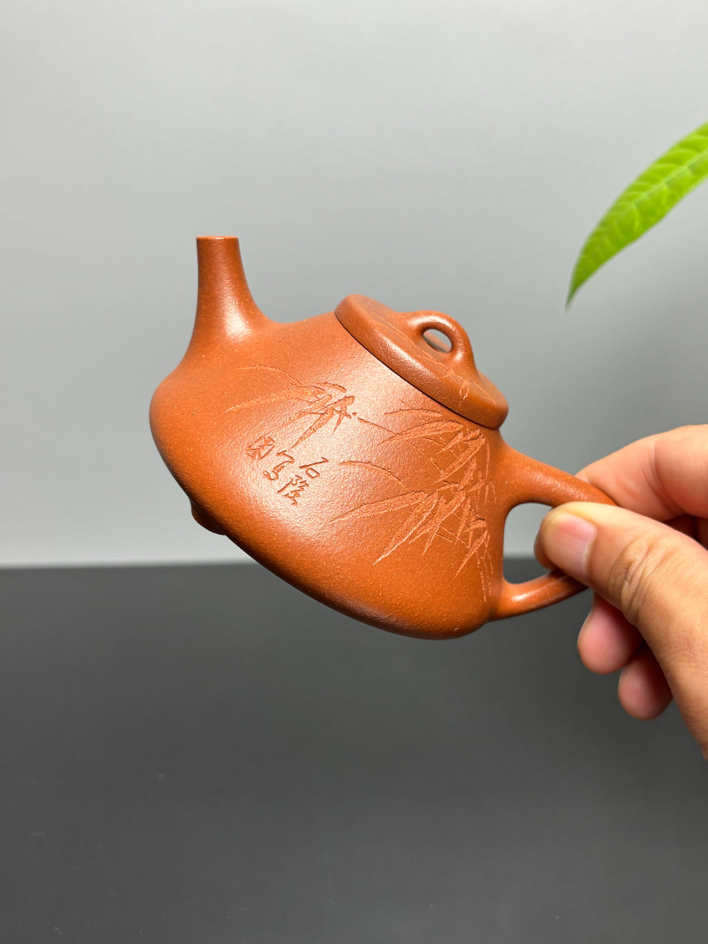中国紫砂界当代梅王·朱炳浩(石陶）本工巅峰臻品《子冶石瓢》｜稀世臻藏·礼藏天花板重器——原矿优质金降坡·180cc