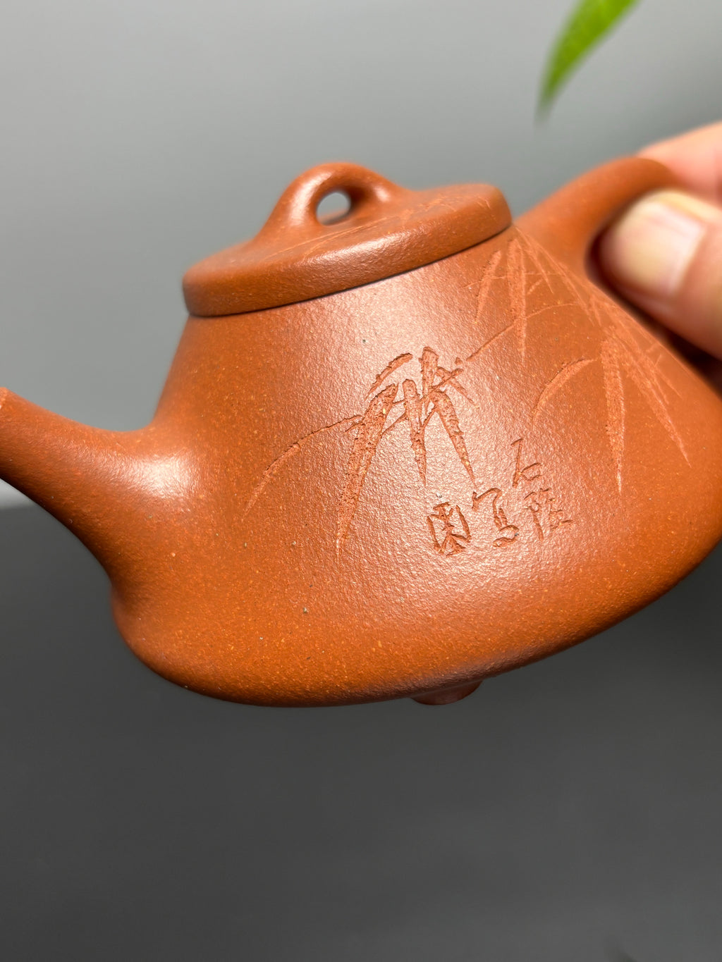 中国紫砂界当代梅王·朱炳浩(石陶）本工巅峰臻品《子冶石瓢》｜稀世臻藏·礼藏天花板重器——原矿优质金降坡·180cc