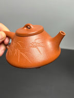 中国紫砂界当代梅王·朱炳浩(石陶）本工巅峰臻品《子冶石瓢》｜稀世臻藏·礼藏天花板重器——原矿优质金降坡·180cc