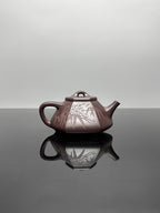 中国紫砂界当代梅王·朱炳浩(石陶）本工巅峰臻品《六方石瓢》｜稀世臻藏·礼藏天花板重器——原矿优质老紫泥·130cc