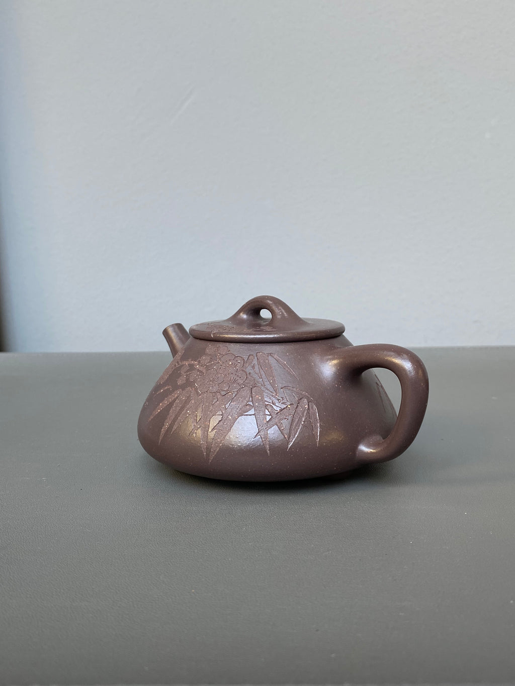 中国紫砂界当代梅王·朱炳浩(石陶）本工巅峰臻品《平盖石瓢》｜稀世臻藏·礼藏天花板重器 原矿优质老紫泥·230cc