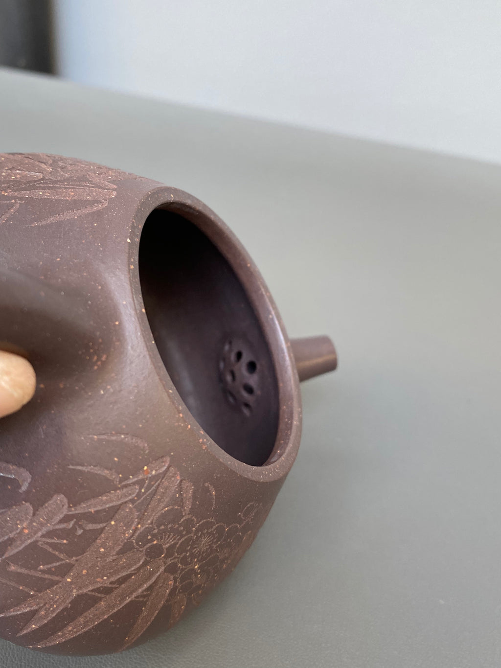 中国紫砂界当代梅王·朱炳浩(石陶）本工巅峰臻品《平盖石瓢》｜稀世臻藏·礼藏天花板重器 原矿优质老紫泥·230cc